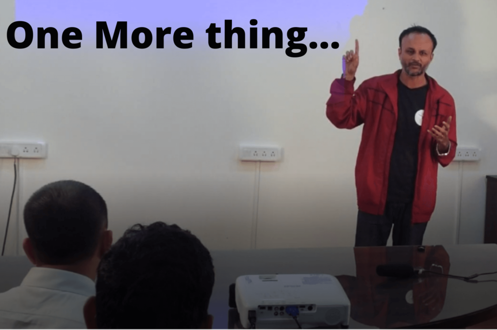 Founder Presenting: One More Thing